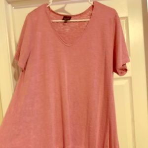 Pink oversized shirt